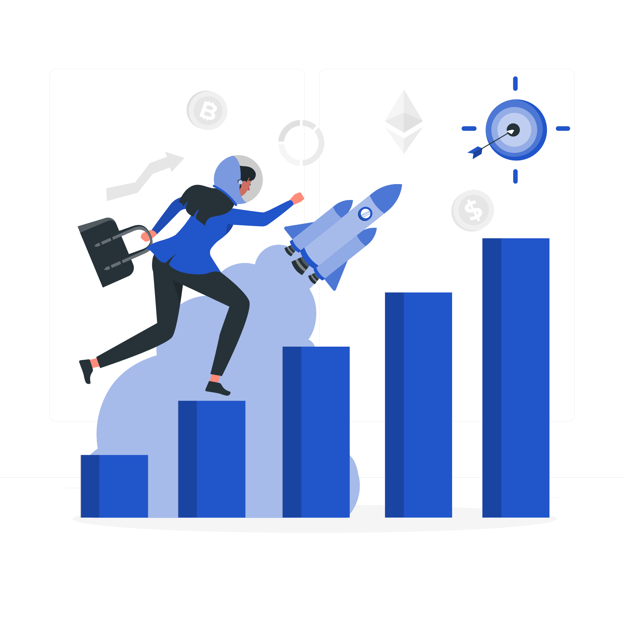 Business mission illustration